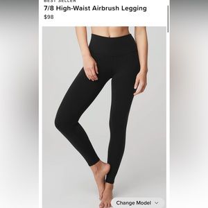 ALO AIRBRUSH LEGGINGS MEDIUM